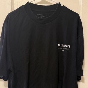 All Saints Black Graphic Tee